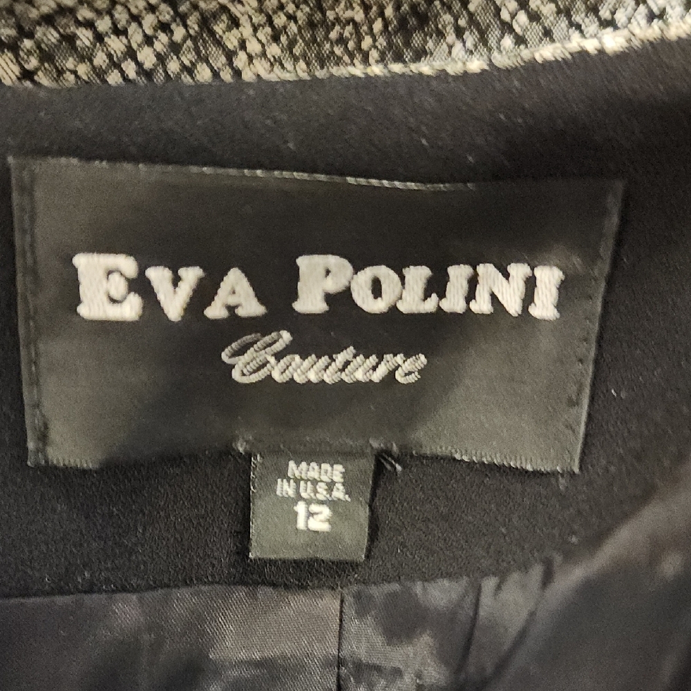 Sophisticated Black and Silver Long Sleeve Dress - Picture 9 of 9